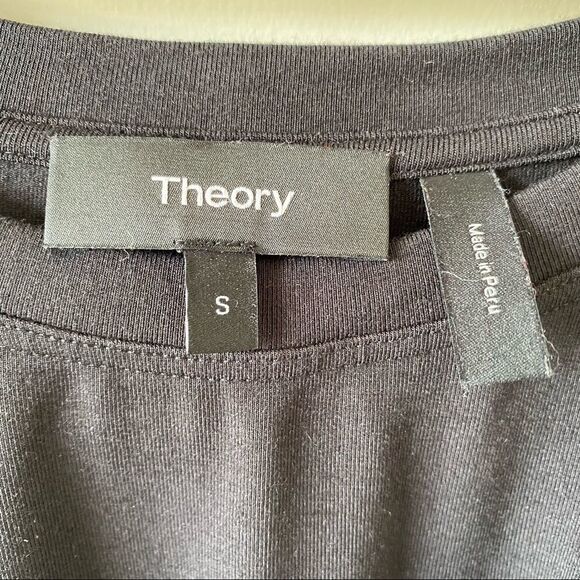 Theory-Black Knot Tee Mini Dress (Size:Small) - Picture 9 of 9